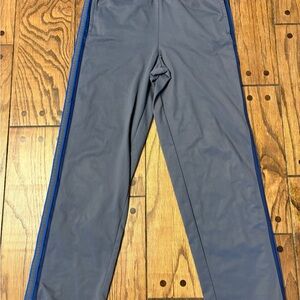 TekGear Grey Drawstring Sweatpants XL 18/20 with Blue Stripes D5